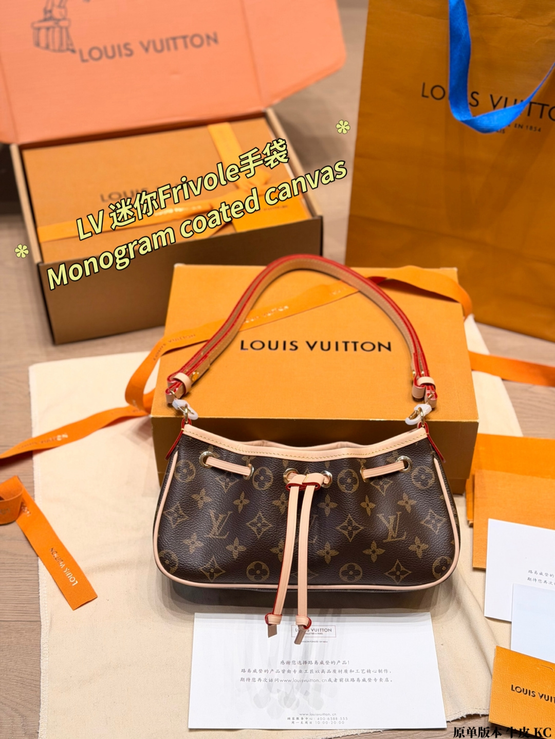 Louis Vuitton LV Nano Frivole Handbag Cowhide Leather | Luxury Designer Fashion Accessory